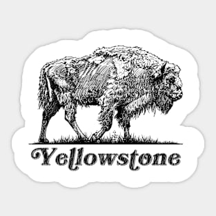 Yellowstone Bison Sticker